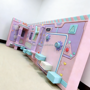 Parcours d'obstacles d'aventure, équipement de terrain de jeu intérieur, jeux sensoriels pour enfants, mur Mario, tunnel rampant, aire de jeux souple pour café et centre commercial - Product Image 1