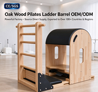 Ensemble de Pilates 5 pièces en bois de chêne certifié CE de haute qualité MJD, équipement de fitness, appareil pliable, machine de Pilates Reformer.
