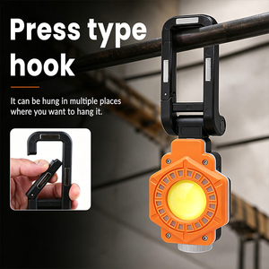 Lampada da <span class=keywords><strong>Lavoro</strong></span> RGB XTE COB a 7 Modalità con Luce Lampeggiante a 7 Colori, Grado di Protezione IP44, 3 Ore di Autonomia per Riparazioni Auto - Product Image 2