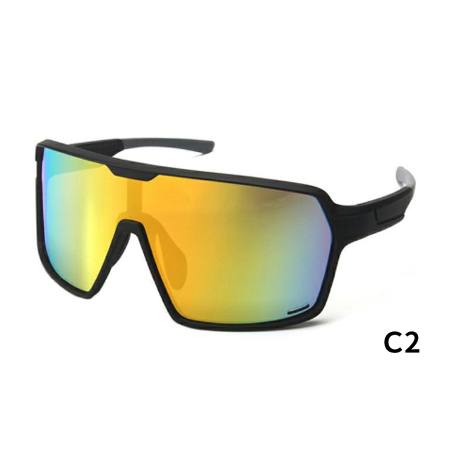 Wholesale TR90 Oversized Half Rim Sports UV400 Lightweight Sunglasses for Hiking Climbing Cricket Beach Cycling