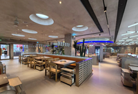Mobilier de restaurant personnalisé ensemble table et chaises en bois au design contemporain de bonne qualité