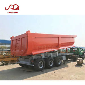 <span class=keywords><strong>Remorque</strong></span> de camion à benne basculante 45cbm d'occasion avec cylindre hydraulique 3 <span class=keywords><strong>essieux</strong></span> semi-<span class=keywords><strong>remorque</strong></span> à benne basculante arrière quadruple en acier - Product Image 6