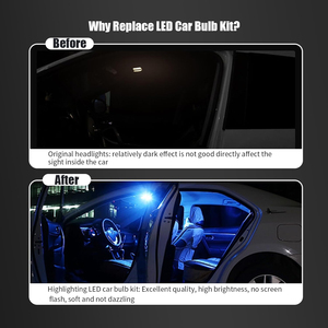Kit de 24 Bombillas LED para Auto, T10 31 mm 42 mm, Luces Interiores para Auto, Bombillas de Cúpula, Bombillas Festoon LED de Repuesto para Auto - Product Image 5