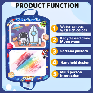 Sac de voyage éducatif portable Aqua <span class=keywords><strong>Magic</strong></span> Water Doodle Drawing avec tapis et stylos magiques pour enfants - Product Image 3