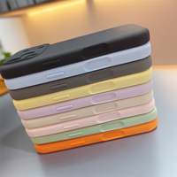 Casing Silikon Cair Magnetik Warna Solid Pelindung Kamera, Cocok untuk Casing Ponsel iPhone 18ProMax 17 Air 16 15 Plus