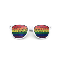 Ensemble d'accessoires de costume de fête arc-en-ciel avec lunettes de soleil, nœud papillon et jupe tutu pour adultes, carnaval