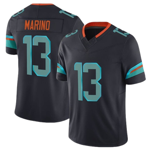 Nouveaux maillots de football américain brodés 2025 2026 pour rivalités, vente en gros – 1Tagovailoa 10 Hill 13 Marino 14 Ewers 17 Jaylen Wad-dle - Product Image 4