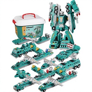 Juguete Magnético de Construcción Marítima de Plástico, Set Educativo de Ensamblaje y Transformación para Niños de 0 a 3 Meses, Vehículo de Ingeniería Rey - Product Image 1