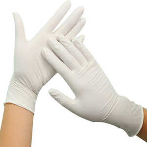 Gants d'examen médicaux en latex poudrés, gants jetables en latex, gants en latex - Médicaux, sans poudre, blancs - Product Image 1