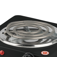 Plaque Chauffante Électrique RAF à Brûleur Unique pour Cuisine, Portable 1000W, Facile à Nettoyer, en Acier Inoxydable, avec Protection Contre la Surchauffe
