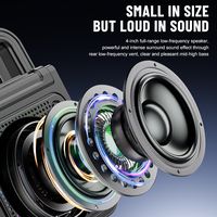 SING-E Usine En Gros 4 Pouces Mini Portable En Plein Air Blue Tooth Haut-Parleur Basse Haut-Parleur Partie DJ Lecteur De Musique