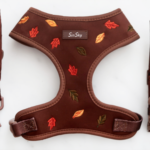 Set Harnesses Anjing Mewah Bordir SinSky Wholesale, Bahan Beludru Bernapas, Dapat Diatur, Termasuk Kalung dan Tali, 6 Buah - Product Image 3