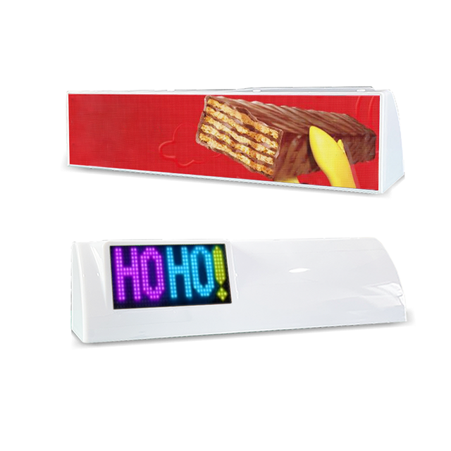 Available Strong Powerful Magnets Roof Sign Car Driving School Taxi Sign New Design Taxi Roof Light Electronic Display Screen