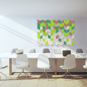 Lot de 24 panneaux acoustiques en Fiber de Polyester absorbant le son biseauté haute densité pour la décoration murale. - Product Image 4