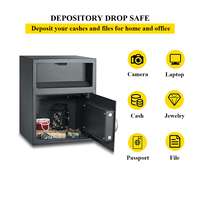 Kotak Amal Kesejahteraan Publik Digital File Uang Tunai Kotak Deposit LCD Elektronik Drop Box Kotak Amal Kotak Aman
