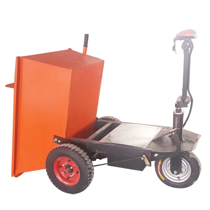 Staircase ash hopper truck construction site battery flatbed truck electric small cart easy to operate