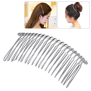 Vente en gros <span class=keywords><strong>de</strong></span> haute qualité 10 15 <span class=keywords><strong>et</strong></span> 20 30 dents fil torsadé argent or peigne à cheveux <span class=keywords><strong>de</strong></span> <span class=keywords><strong>mariée</strong></span> en métal personnalisé pour voiles <span class=keywords><strong>de</strong></span> mariage - Product Image 6