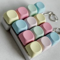 Porte-clés de clavier mécanique en acrylique avec logo personnalisé sur le thème de l'anime, avec interrupteurs anti-stress et capuchon de touche de décompression