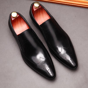 Chaussures habillées Oxford pour hommes, faites à la main, de haute qualité, à bout pointu, respirantes, antidérapantes, légères, à lacets, idéales pour l'été et les mariages. - Product Image 6