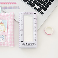 Porte-cartes/album 4 compartiments style Ins avec nœud de dessin animé pour collection de photocards d'idols