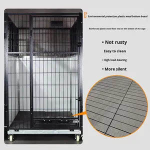 Lồng chó cỡ lớn, chuồng chó trong nhà cao cấp, khung dây sơn tĩnh điện chống thấm, kiểu dáng sang trọng, chuồng nuôi cỡ siêu lớn dành cho chó trung bình và lớn - Product Image 4