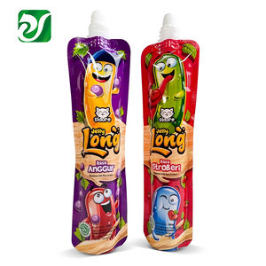 Poşet De Jus Emballage Plastique De Juspots Et Sachets De Yaourt OEM jöle emzik çanta standı up baskı suyu memesi Doypack - Product Image 5