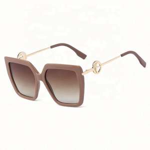 Hot Selling Fashion Custom Logo Black <b>Large</b> <b>Frame</b> Sunglasses Lady Metal Sunglasses Oversized Square Women Sunglasses 2021 - Product Image 5