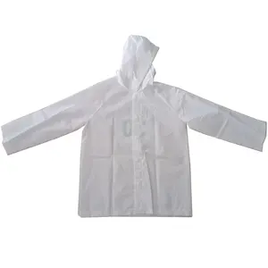 Hot sale baby kids vinyl plain raincoat with custom logo