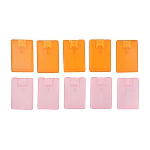 In Stock 100pcs Plastic Pocket Perfume Spray <b>Bottle</b> 20ml Credit Card Shape with Screen Printing for Hand Sanitizer - Product Image 1