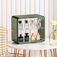 Boîtes de rangement en plastique dur de haute qualité pour sac à main, boîte de rangement organisateur, vitrine anti-poussière pour parfum cosmétique