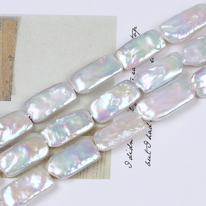 9-12mm Straight Hole Baroque Irregular Natural Freshwater <b>Pearl</b> DIY Necklace Jewelry Strong Light <b>Loose</b> <b>Pearls</b> - Product Image 4