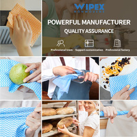 Lingettes de nettoyage non tissées réutilisables, durables et sans peluches, rouleau super pratique, chiffon de nettoyage de cuisine jetable perforé, lingettes de cuisine