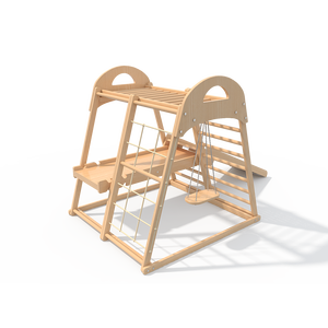 Jouet en forme <span class=keywords><strong>de</strong></span> Triangle d'escalade pour enfant, cadre d'escalade, arc, échelle en bois, jeu pour les petits - Product Image 4