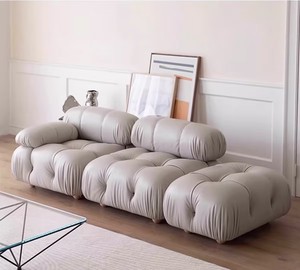 أريكة قطاعية إيطالية من القماش بتصميم عصري وبسيط لشخص واحد، مناسبة للفنادق أو الفلل أو الشقق، بتصميم شبكي عصري - Product Image 6