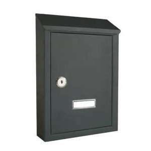 Buzón de Aluminio y Acero Modelo 65005 de SACAR DUE SRL, Color Antracita, 300x200x60 mm, para Uso en Apartamentos - Product Image 1