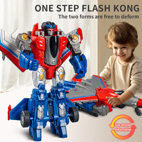 Jouets robots transformables, modèle d'avion à friction inertielle, véhicule jouet voiture pour enfants, jouet avion transformable pour garçon