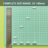Prix usine : Épingles d'étiquetage pour matelas 25mm-180mm, attaches robustes en nylon pour pistolet d'étiquetage pneumatique, épingles longues et épaisses pour fixation de couettes