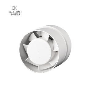 Extractor de aire helicoidal de 120 mm con obturador antirretorno para ventilación - Product Image 1