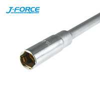 Clé à bougie extra longue 3/8'' 16mm 6PT, longueur 250mm, avec ressort de maintien