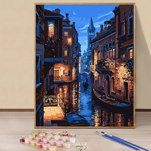Kit de Pintura por Números, Estilo Impresionista, Kit de Pintura al Óleo para Hacerlo Uno Mismo, Lienzo al Óleo, Arte de Pared, Pintura por Números Personalizada de Diseñador, 30*40cm - Product Image 3