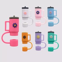 Lot de 6 capuchons et embouts de pailles en silicone réutilisables et écologiques pour gobelets – Accessoires de bar en gros