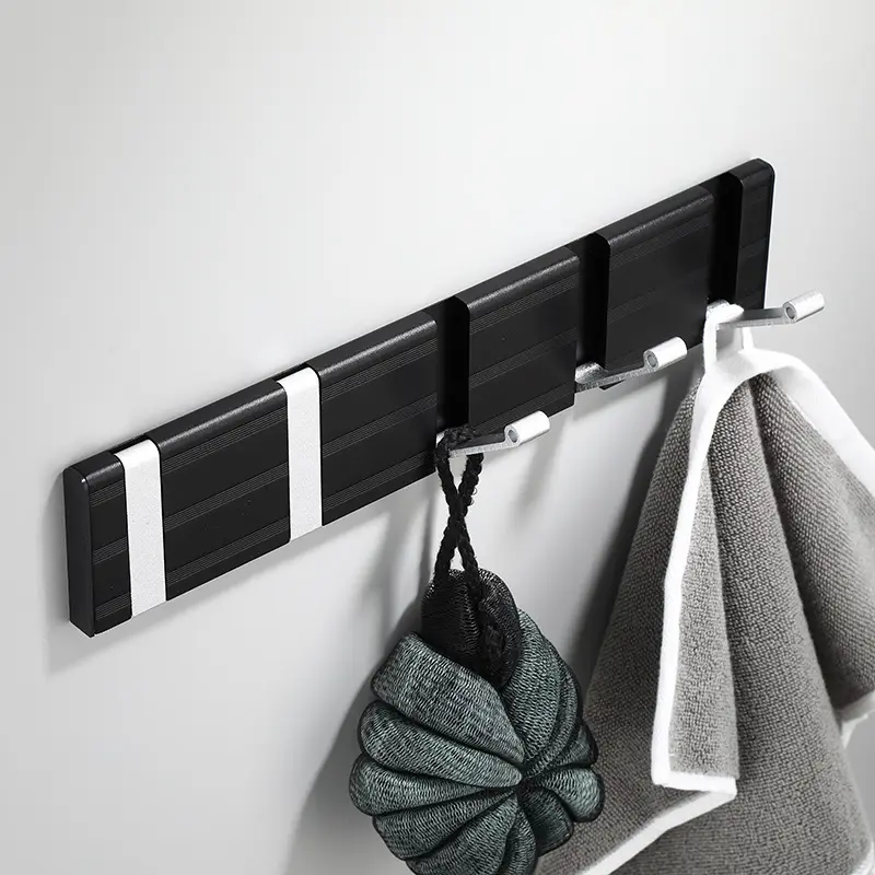 Over Door Wall Hooks Clothes Hanger Coat Rack Crochet Mural Decorative Wall Sticker Mounted Hook For Clothes