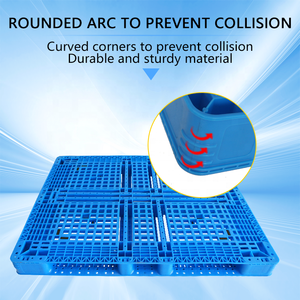 Fornitore della Cina pacchetto di plastica durevole <span class=keywords><strong>set</strong></span> carrello elevatore lato singolo <span class=keywords><strong>pallet</strong></span> sei corridori hdpe 4 vie ingresso in plastica euro <span class=keywords><strong>pallet</strong></span> - Product Image 2