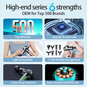 Mini pistola de masaje corporal de Material ABS recargable <span class=keywords><strong>Pro</strong></span>, percusión de tejido profundo, vibración, Fitness, Fascia, masajeador muscular - Product Image 2