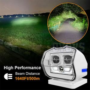 OVOVS Lampe de recherche marine à LED Télécommande sans fil 360 Projecteur à LED pour la sécurité domestique <span class=keywords><strong>tout</strong></span>-<span class=keywords><strong>terrain</strong></span> - Product Image 2