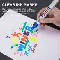 Stylo marqueur permanent à base d'huile de haute qualité pour pneus de voiture, verre, métal