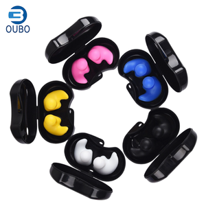 ที่อุดหูซิลิโคนแบบใส่ในหูขนาดเล็ก กันน้ำ สำหรับว่ายน้ำ พร้อมที่หนีบจมูก ป้องกันเสียงรบกวนและลดเสียง - Product Image 1