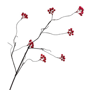 Branches artificielles de baies rouges de 90 cm en mousse plastique, ornement séché pour décoration de mariage et de Noël - Product Image 5
