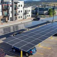 Struttura di Parcheggio Fotovoltaica Impermeabile, Sistema di Installazione Carport Fotovoltaico, Tettoia Solare per Auto
