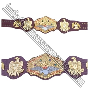 Conjunto de bolsa de guantes de boxeo IWA International Mil Mascaras Heavyweight Wrestling Championship Belt Japan Pro - Product Image 1